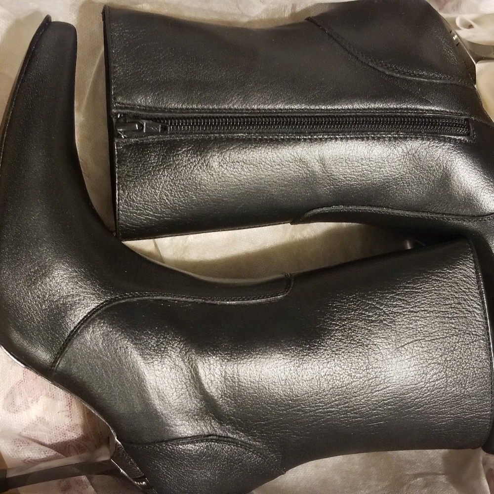 New Black-negro women Boots leather 7.0